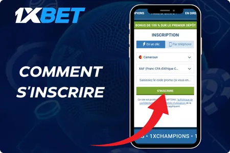 Instructions pour créer un compte sur 1xBet