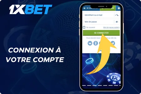 Procédure de connexion pour les utilisateurs de 1xBet