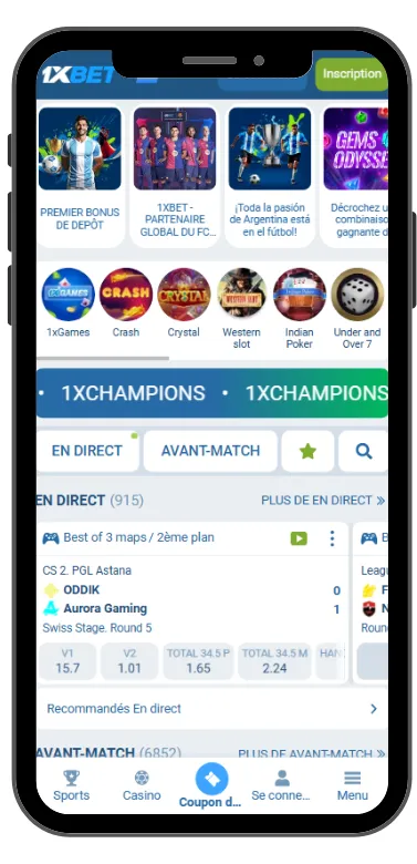 page d'accueil